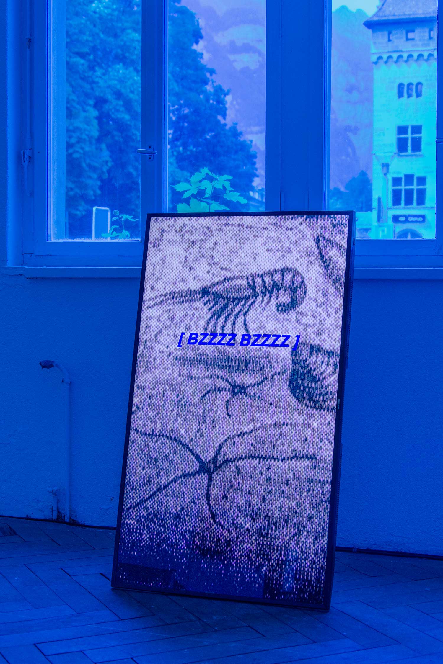 exhibition view at Gepackausgabe Glarus